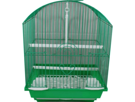 Gaiola para Passaros  332231 (Verde - 28 cm x 21 cm x 34 cm - Metal, Plástico)