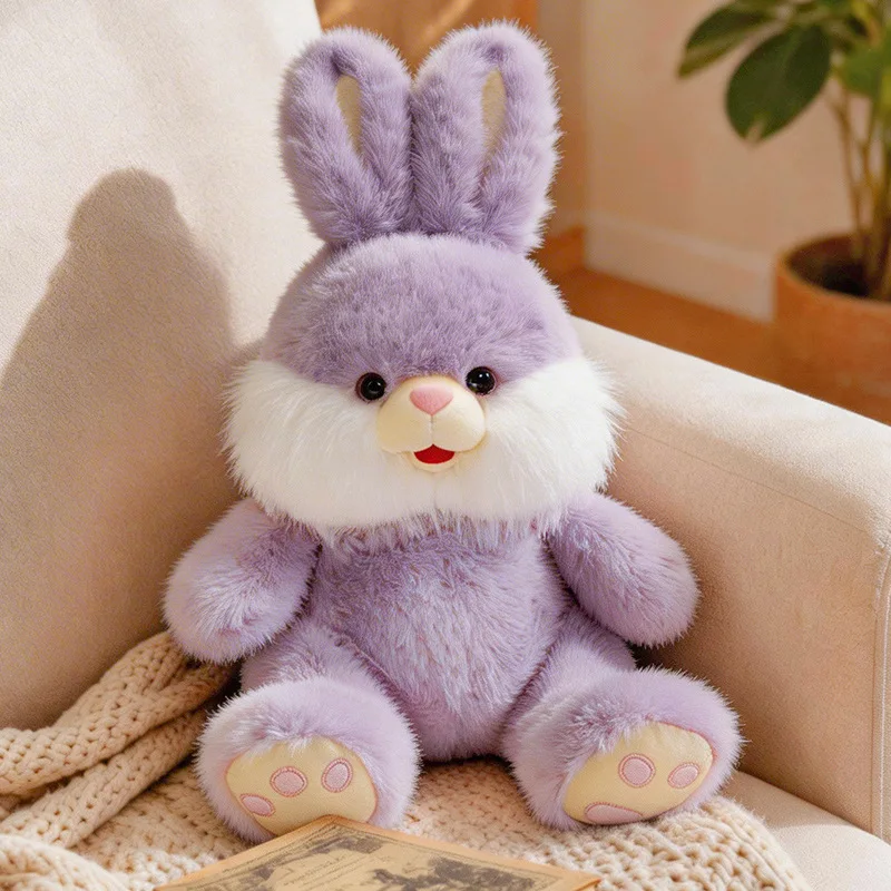 (coelho Roxo, Aprox. 30-45 Cm) Lindo Coelho De Pelúcia De Alta Qualidade, Boneco De Animal De Desenho Animado Macio.