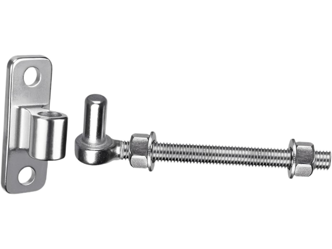 Gancho Universal Trinco De Portão, Resistente, Em Aço Inoxidável, Com Proteção Contra Desgaste, Ideal Portões