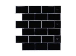 Azulejos autoadesivos para parede, decoração de azulejos para cozinha e banheiro, azulejos de metrô, adesivos de azulejo 3D autoadesivos Slowmoose