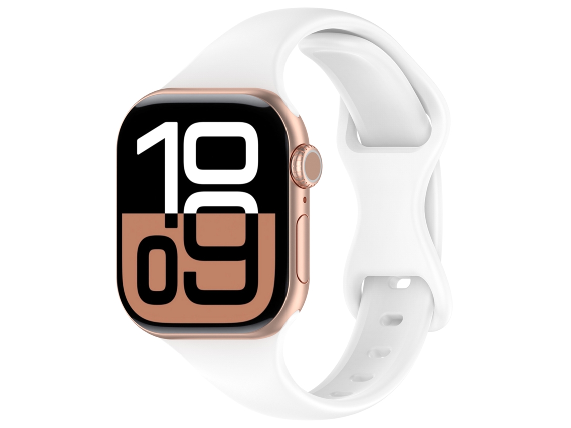 Pulseira de Silicone para Apple Watch 7, Modelo V3, com Fecho Borboleta e Design de Cintura Fina CHABERLU