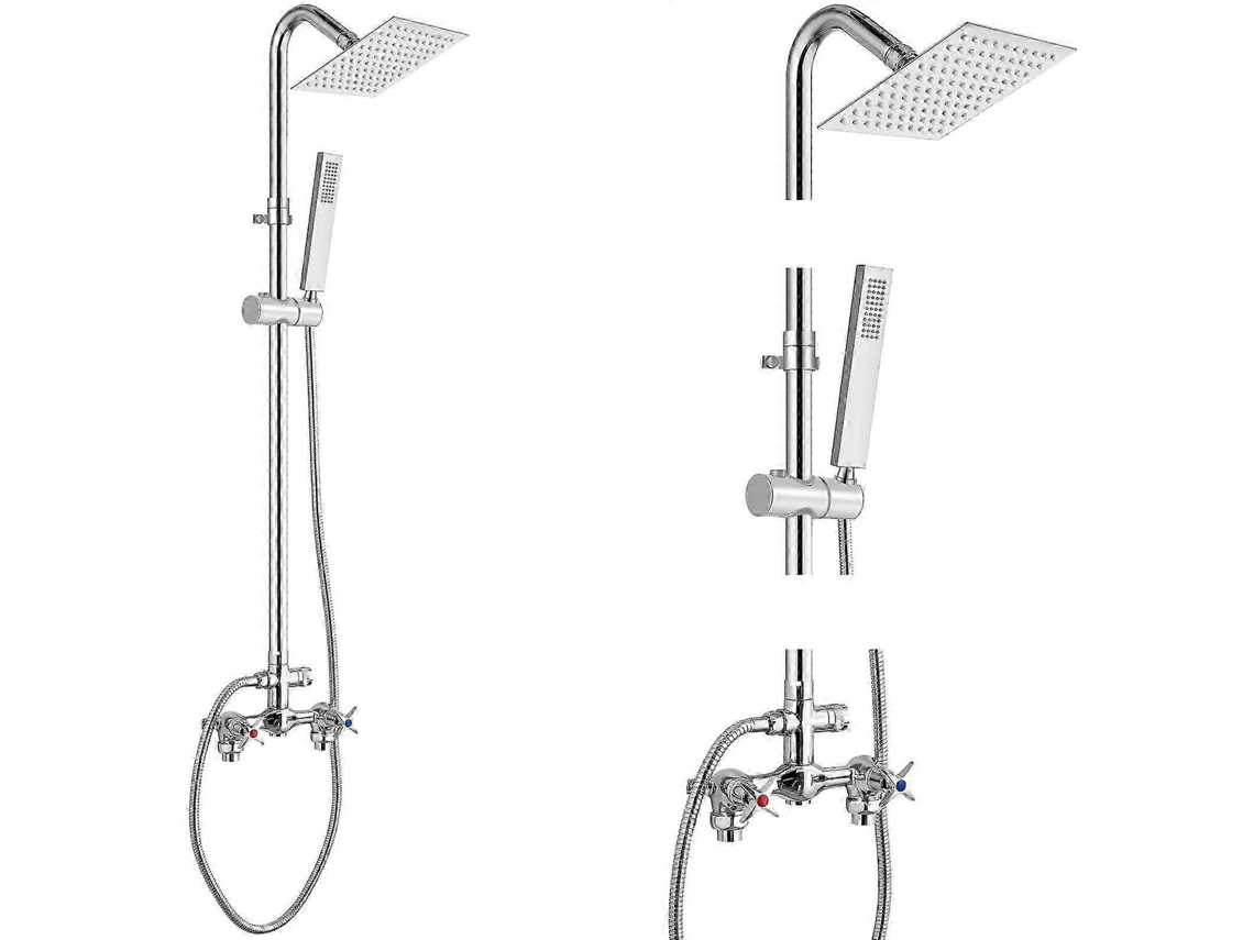 Kit De Chuveiro Externo Com Suporte De Parede Para Jardim E Piscina, Conjunto Central De 6 Polegadas Rosewell