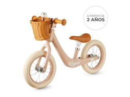Bicicleta sem Pedais Kinderkraft RAPID 2 com Quadro em Magnésio, Rodas Antifuro, Campainha e Cesto Retro