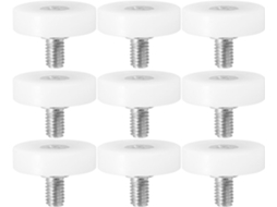 Eringogo Conjunto De 10 Rodízios Reposição Para Gavetas Móveis, Em Nylon E Aço Inoxidável, Deslizamento Suave