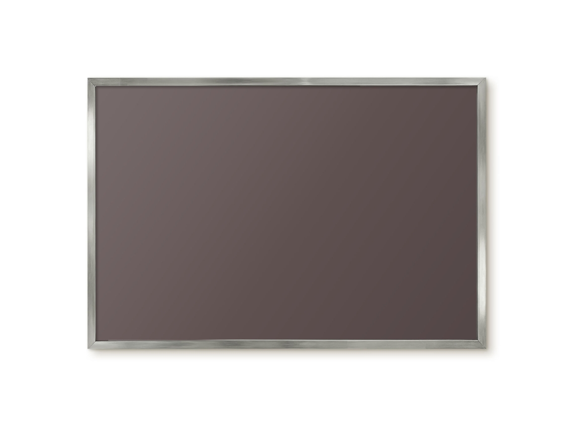 Quadro de vidro magnético cinza frio para hall de entrada Espelharte (60x40 cm)