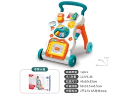 Andador de Brinquedo para Bebês de 6 a 18 Meses: Carrinho Anti tombamento, Musicaltela Clássica/verde CHENNNLS