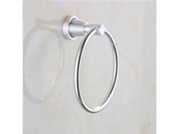 Suporte De Toalha De Parede Em Alumínio Com Argola, Resistente E Prático.