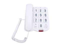 Telefone Fixo LAXISCREED com Botões Grandes e Volume Ajustável