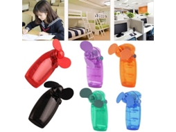 Ventilador Portátil De Bateria Ligeiro Com Lâminas Macias Para Verão Viagens Ndh Claro