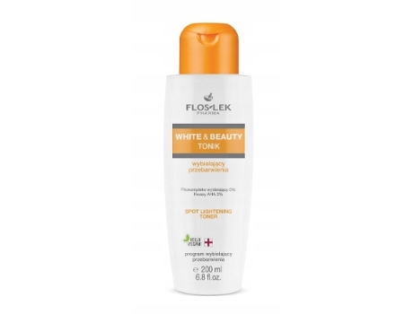 Tônico Clareador Flos Lek Pharma White Beauty Para Manchas Na Pele, 225 Ml Floslek