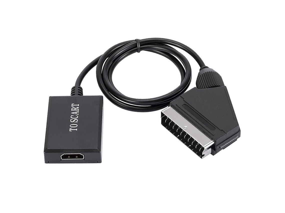 Adaptador Scart Para Hdmi 1080p Plug And Play Alta Clareza Estável