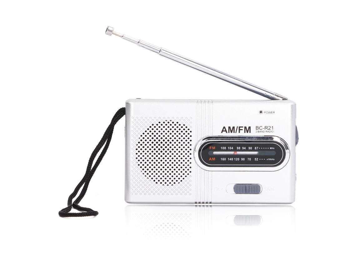 Mali mini Rádio Am Fm Portátil Digital com Função de Memória e Ajuste Manual Bcr21
