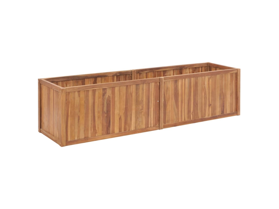 Raised Bed, Raised Beds Vidaxl Marrom Teca (200 X 50 X 50 Cm)