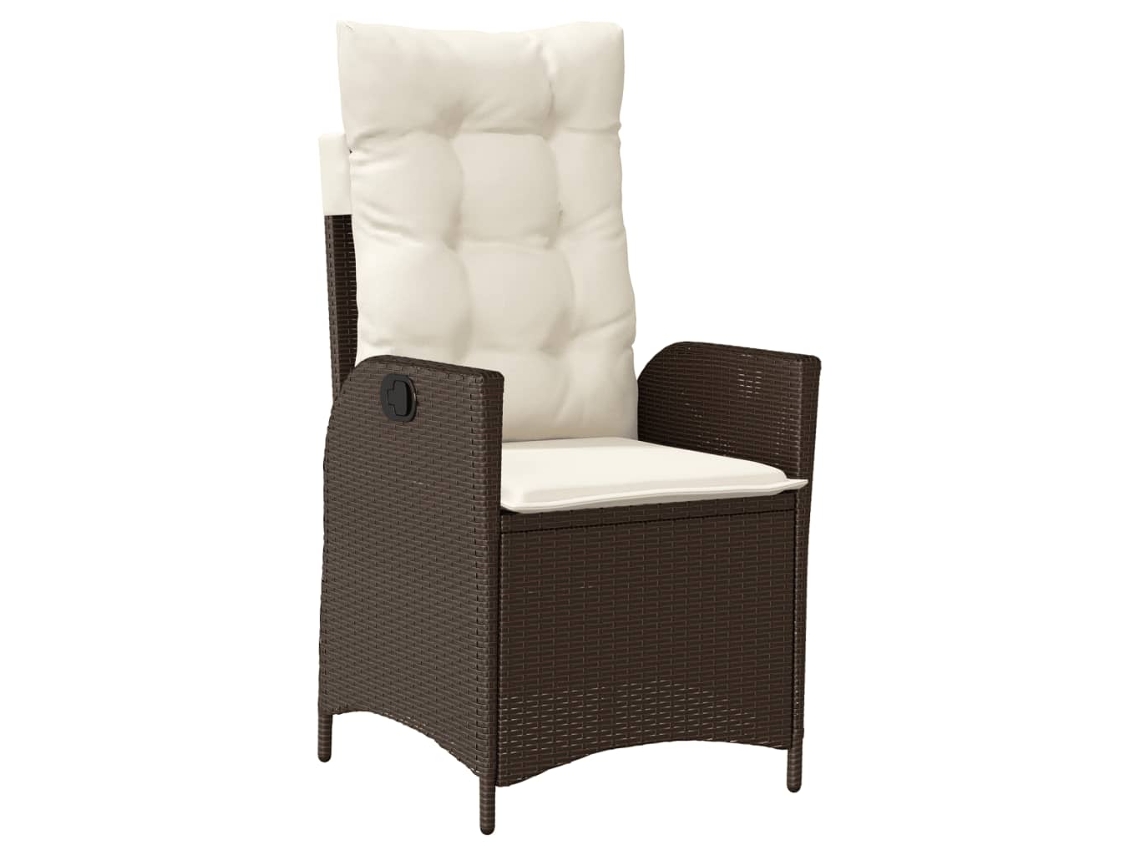 Reclining Garden Chair, Reclining Garden Chairs Vidaxl Marrom Rattan / Vime (n/a)
