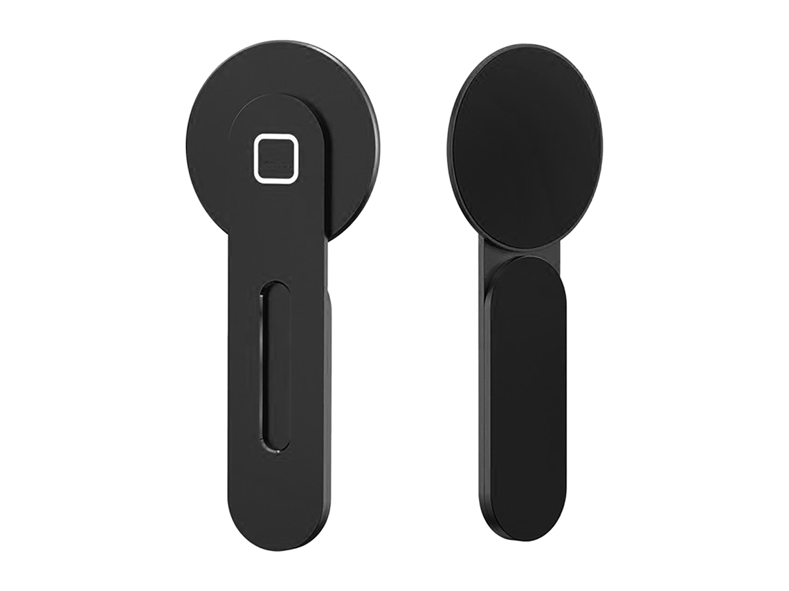 Suporte Magnético De Telefone Para Notebook Lado De Alumínio Força Forte Preto Para Iphone 12 13