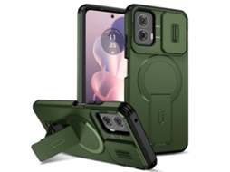 Capa Para Telemóvel Zruxe Compativel Com Motorola Moto G 5g Power 2024 (suporte Magsafe - Proteção Deslizante - Verde)