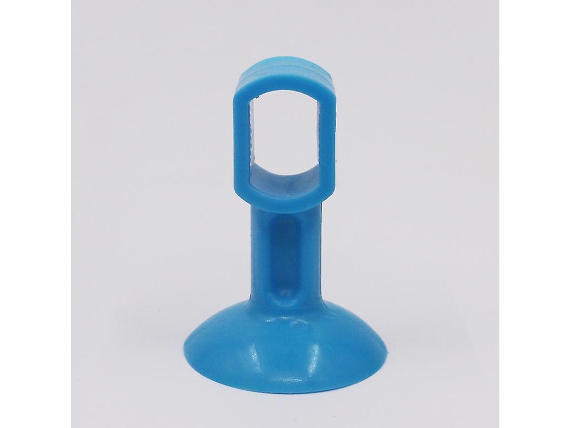 5 Tampas de Porta de Silicona Resistente a Impactos, Ventosas Anti colisão para Banheiro, Cozinha e Escritório (azul)