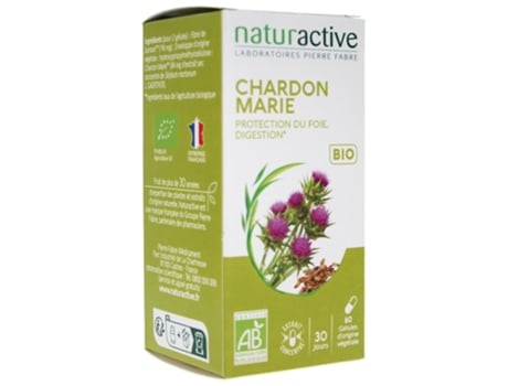 Cardo Mariano Orgânico 60 Cápsulas NATURACTIVE