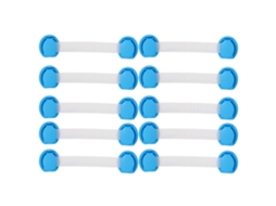 Mali 10pcs Cinto de Segurança Bebê Trava Armário Refrigerador 15cm Azul Protetor Infantil
