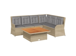 Garden Lounge Set, Garden Lounge Sets Vidaxl Bege Rattan / Vime (n/a)