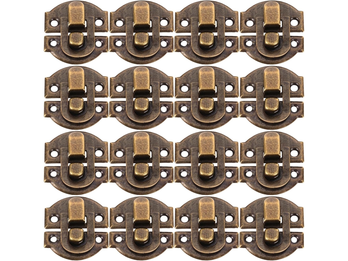 Conjunto De 40 Fechos Metal Bronze Antigo Com Parafusos, Estilo