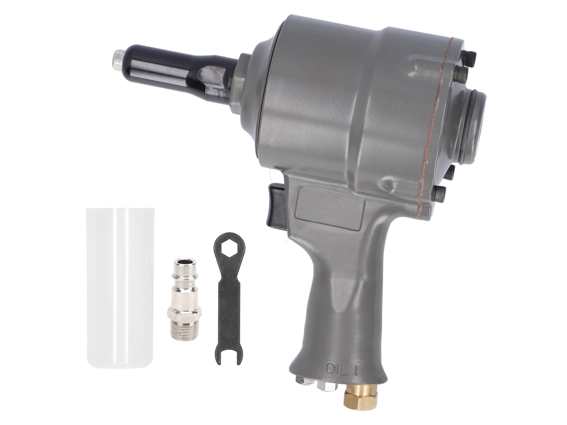 Pistola De Remachar Neumática Hidráulica Kp-705p Estilo Americano 2.4-4.8mm Ferramenta Industrial Cinza