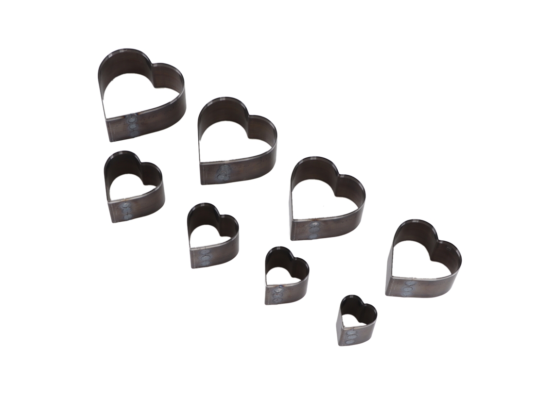 Conjunto De 8 Cortadores De Coração Laxiscreed, Ferramenta Perfeita Para Confeitaria