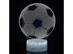 Luminária Noturna Led 3d em Formato de Campo Futebol, com 7 Cores BRILVIBERA