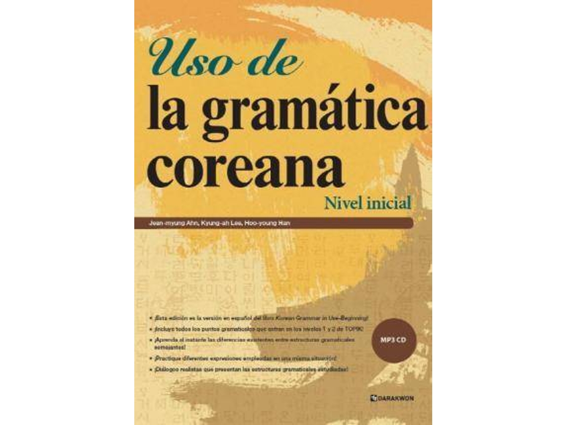 Livro Uso De La Gramatica Coreana Nivel Inicial de Jinmyeong Ahn, Kyungah Lee et al. (Espanhol)