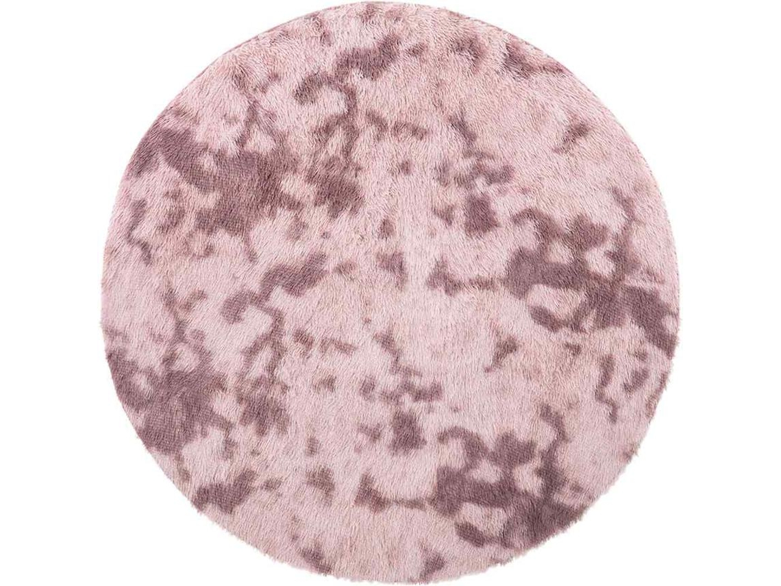 Shaggy Rug, Shaggy Rugs Vidaxl Cor-de-rosa Poliéster (ø 160 Cm)