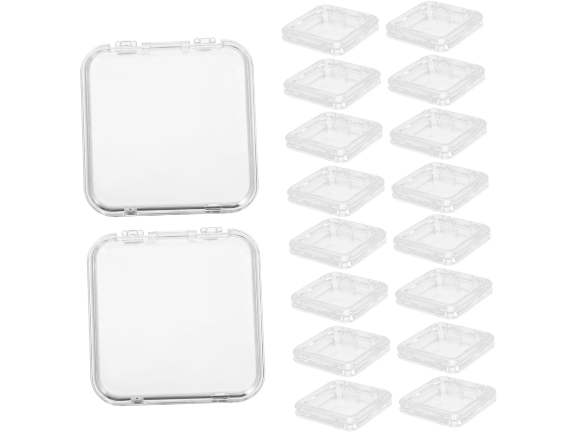 Nuobesty Caixa Organizadora De Unhas Postiças Com 24 Peças, Estojo Transparente Para Acessórios De Manicure