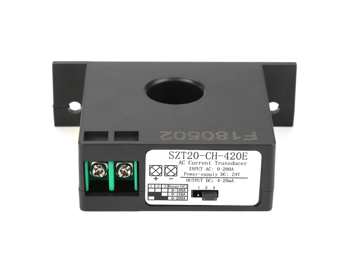 Transdutor De Corrente Szt20-ch-420e Sensor Transformador Conversor Ac 0-200a