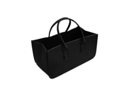 Sacos de Feltro para Lenha, Cesto Dobrável Feltro, Sacola Compras, Madeira Alta Qualidade. GOKOCO