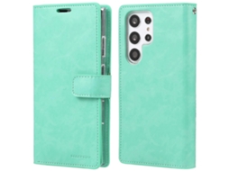 Capa De Couro Para Celular Goospery Mansoor Diary Com 9 Compartimentos Para Cartões Para Samsung Galaxy S23 Ultra 5g
