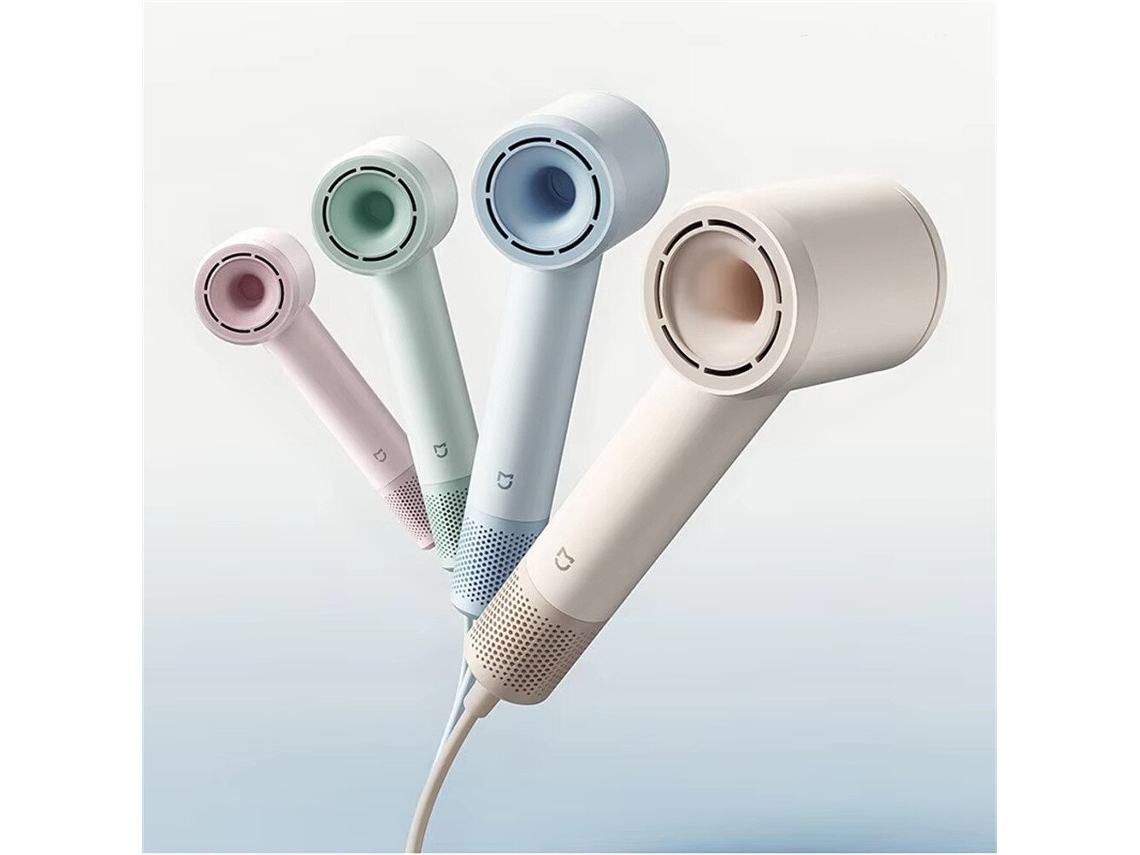 Rosa Xiaomi Mijia Gshf04lf Secador Alta Velocidade 200m Íons Negativos Vento 6s 1600w 110000rpm Leve Silencioso Doméstico