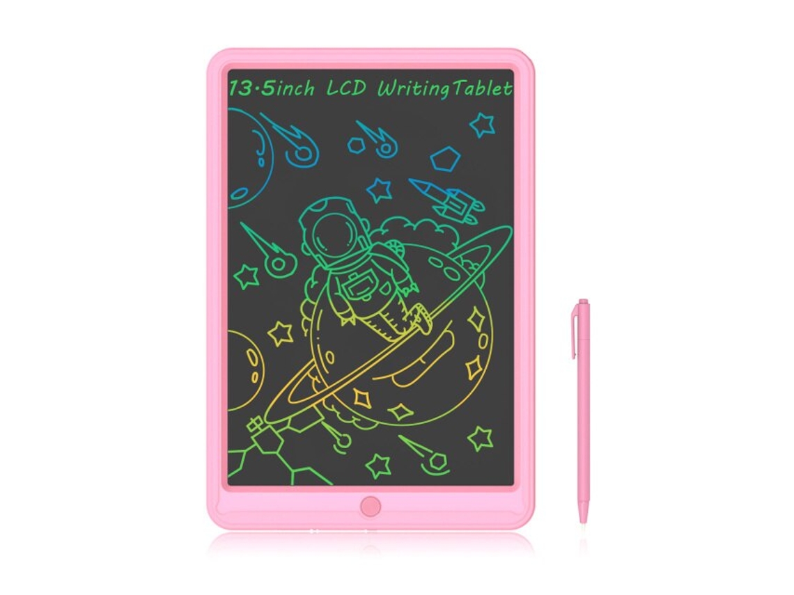 Lurelia, Tablet Lcd, 13,5 Polegadas, Rosa, Caneta, Infantil, Portátil