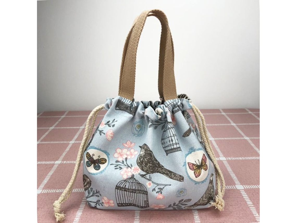 Bolsa de arroz de lona IC, bolsa de arroz para estudantes, bolsa de almoço azul Aquaforge
