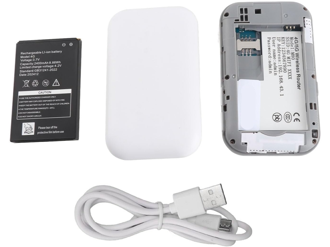Roteador Wi-fi 4g Portátil Multifuncional Com Display Led Para 10
