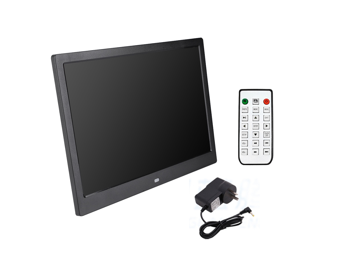 Moldura digital panorâmica HD de 13 polegadas com resolução de 169 pixels WiFi AC 110-240 V Álbum eletrônico Slowmoose