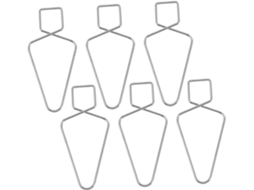 Ganchos De Teto De 8 Polegadas, Formato De T, 100 Unidadeunidade