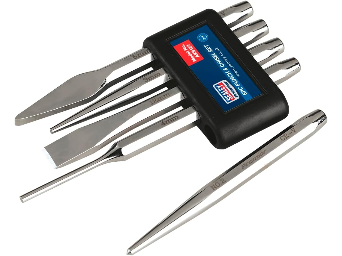 Conjunto De 5 Peças De Punção E Cinzel Ak9127