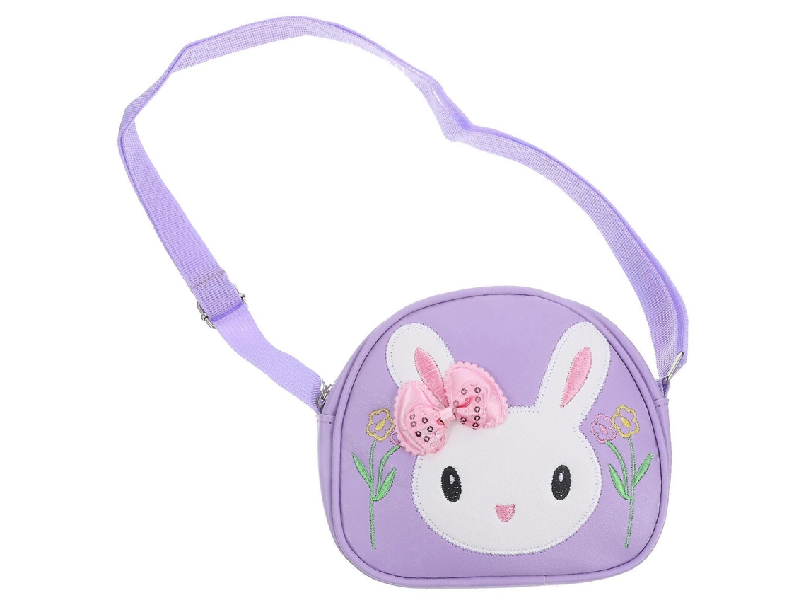 Bolsa Transversal Para Meninas Com Design De Coelho, Violeta--
