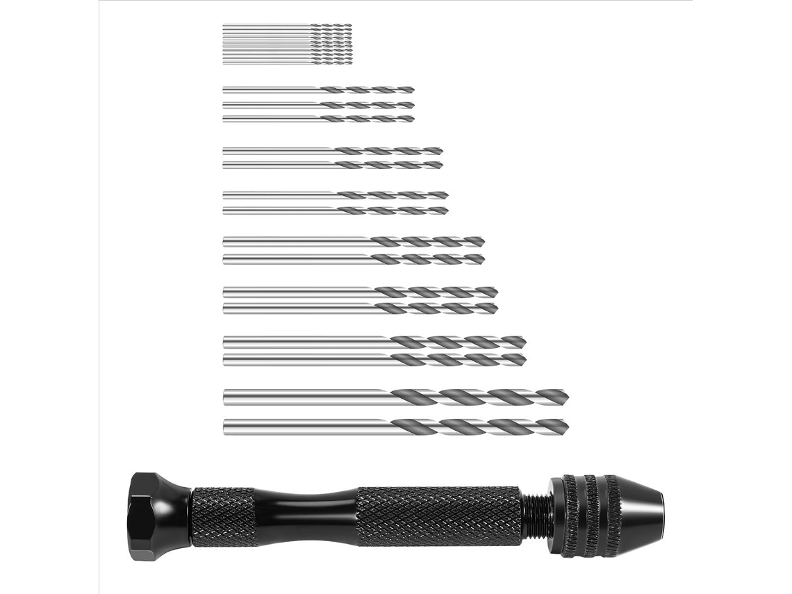 Conjunto De Mini Brocas Helicoidais Para Bricolagem Com 25