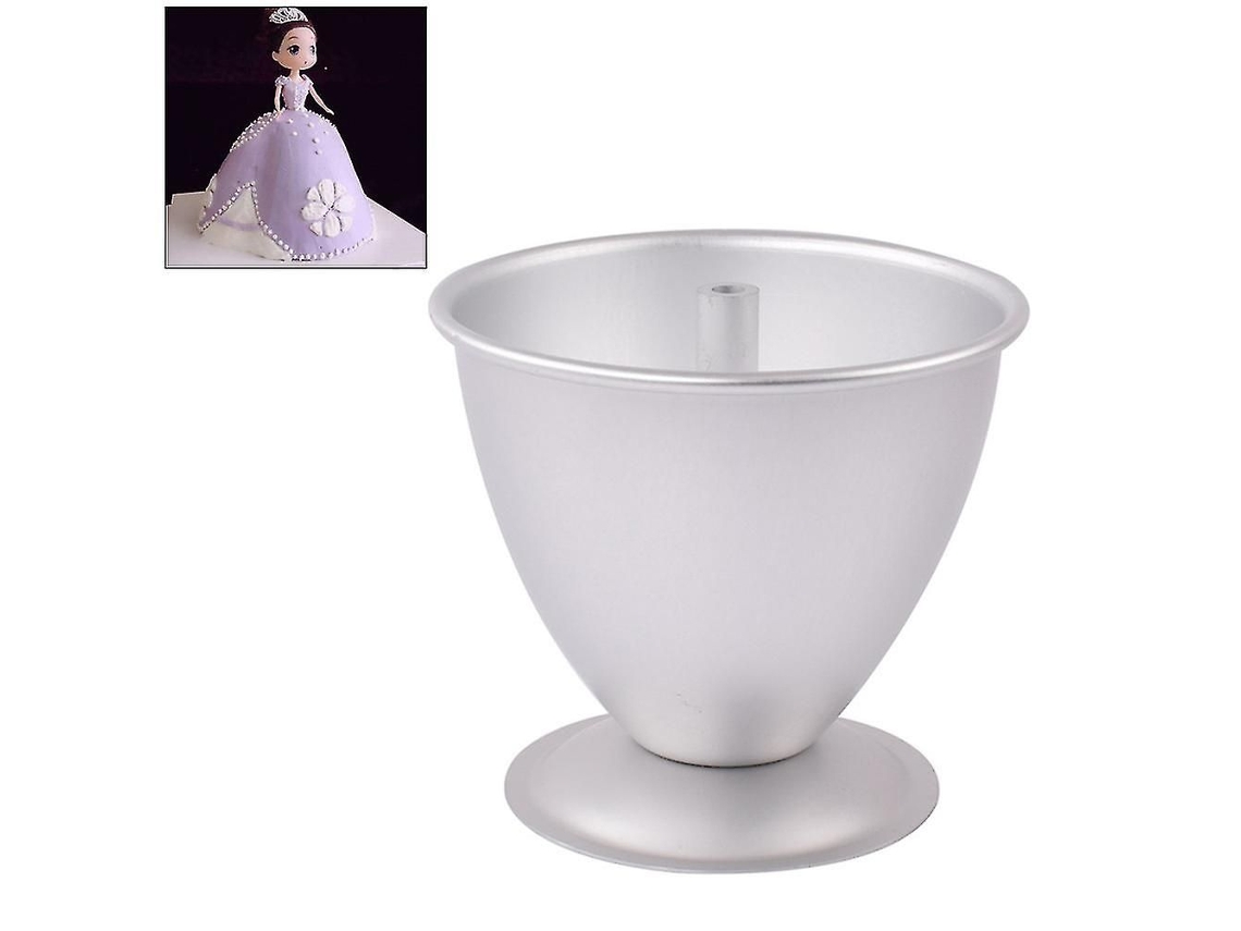Forma De Bolo Em Formato De Semicírculo Decorativo, 8 Polegadas, Tema Boneca Princesa