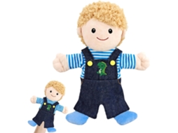 Fantoche De Mão De 30 Cm (11,8 Polegadas), Brinquedo Seguro E Hipoalergênico Para A Pele
