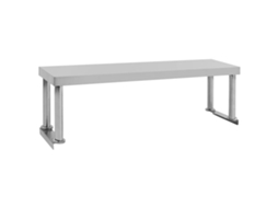 Vidaxl Prateleira Para Mesa De Trabalho 120x30x35 Cm Aço Inoxidável