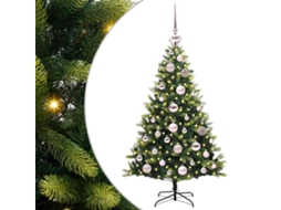 Árvore De Natal Artificiál Dobrável Com Luzes Led Vidaxl Verde Pvc (120 Cm)