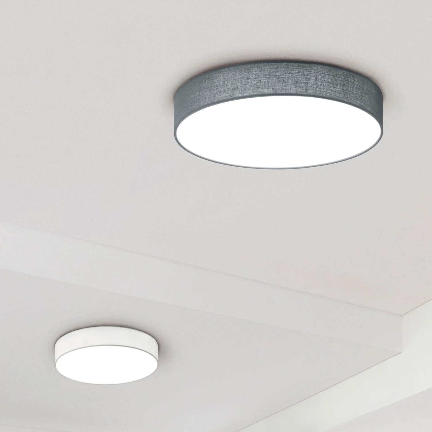 LÚZETE Plafon Led 60 W Regulável Cinzento Carlo