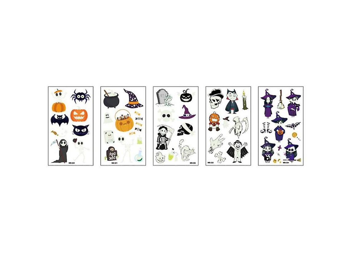 5pcs Adesivo Para Hallowmas Para Decorações De Halloween Allinless
