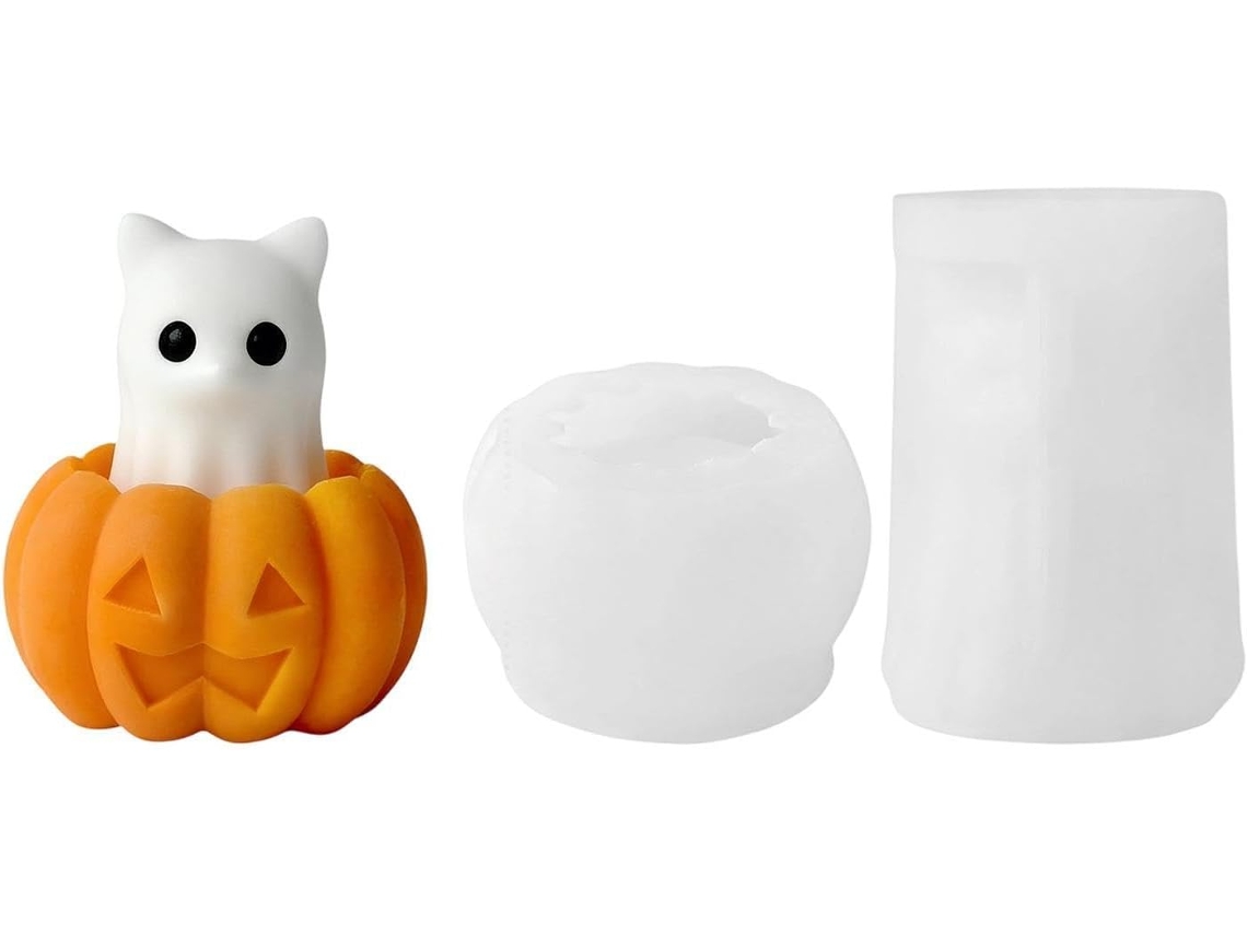 Velas De Silicone Em Formato De Halloween
